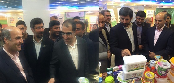 بازدید وزیر بهداشت و معاون وزیر از غرفه معاونت غذا و دارو